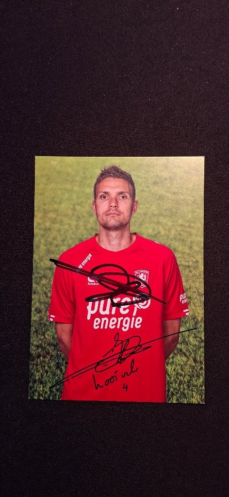 Spelerskaart met handtekening; Jos Hooiveld # FC Twente, Ophalen of Verzenden, Nieuw, F.C. Twente, Spelerskaart