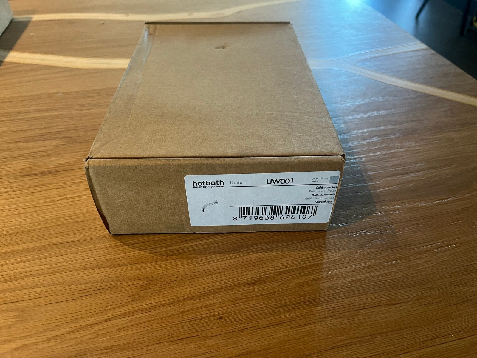 Hotbath Dude UW001 Chroom Uitloop, Ophalen, Nieuw, Chroom, Kraan