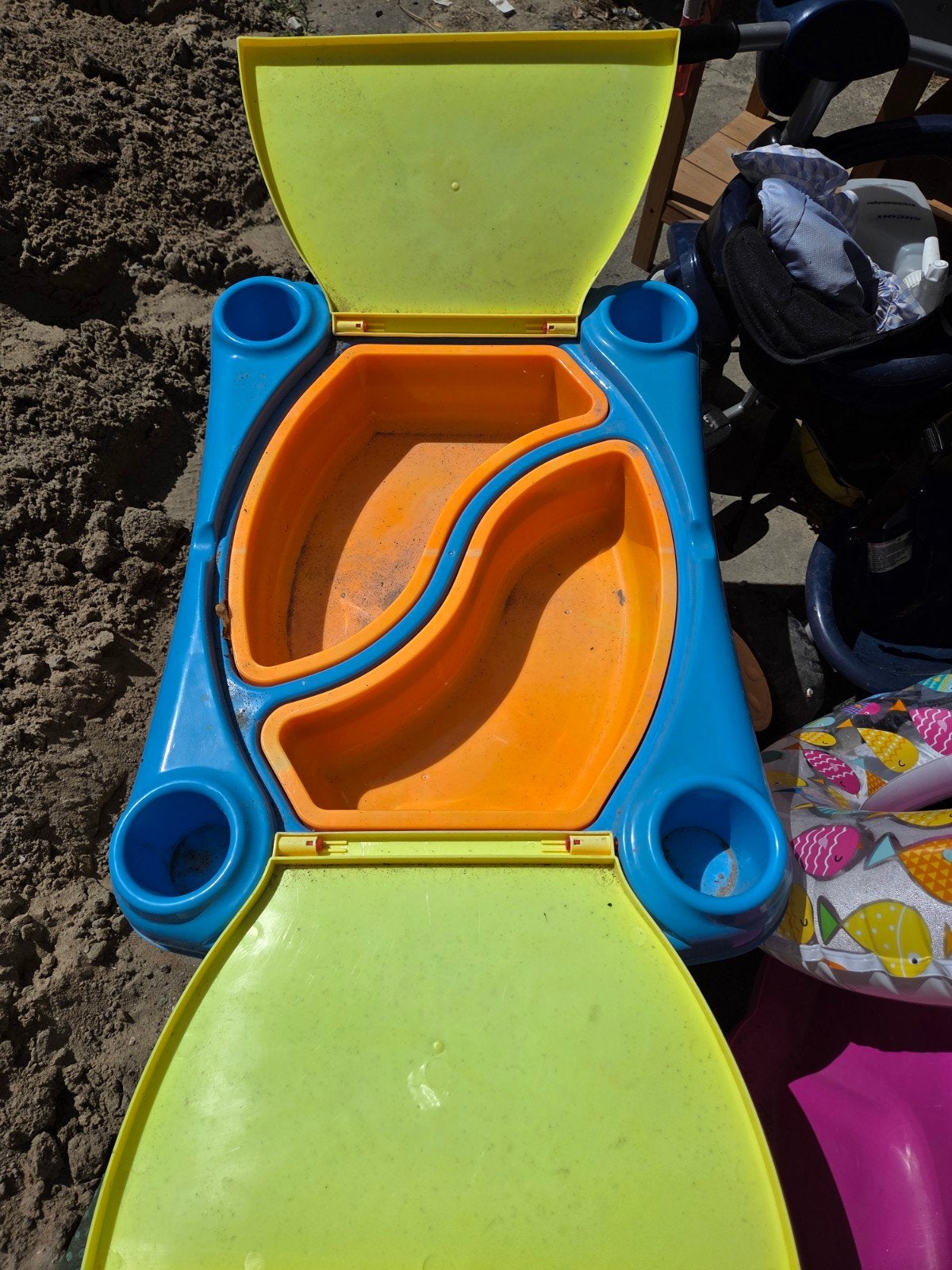 zand en water tafel, Ophalen, Gebruikt