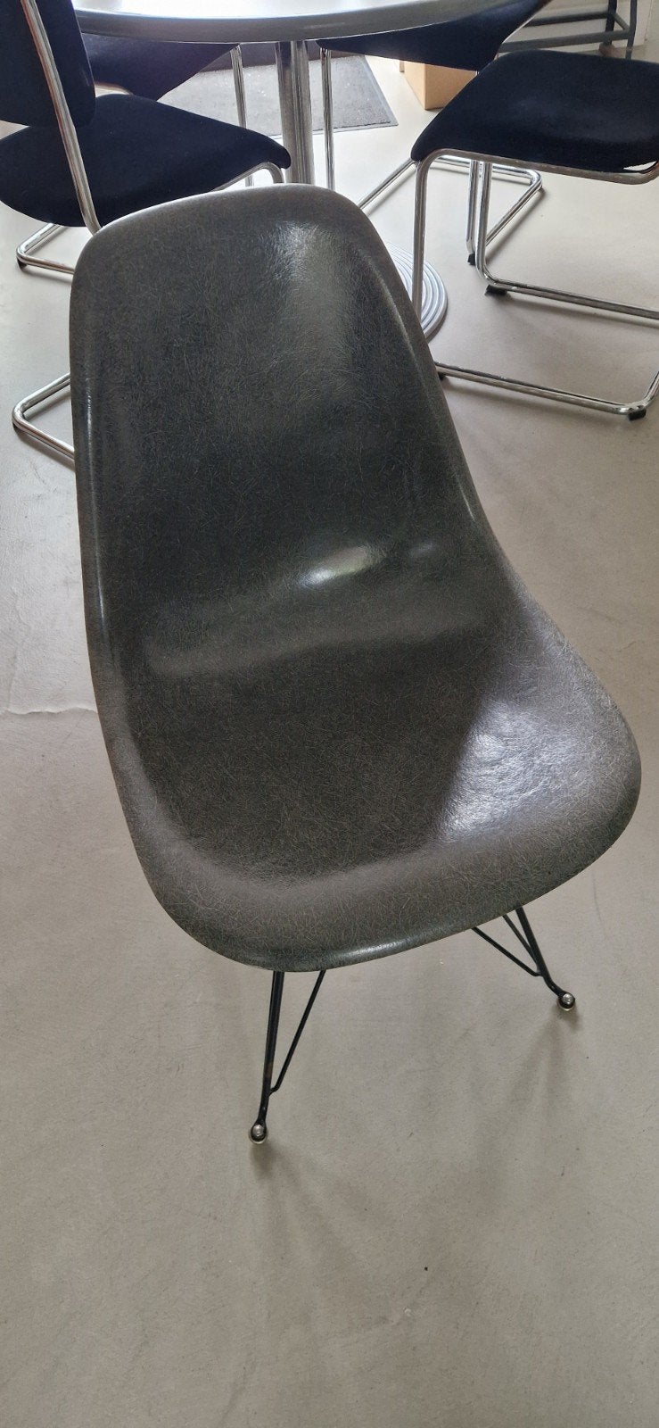 Vintage Eames Herman Miller DSS stoel - Grijs, Ophalen
