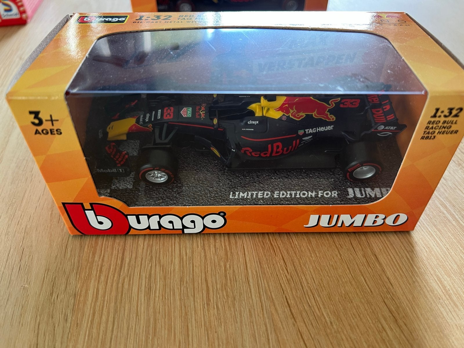 Bburago Red Bull Racing RB13 Max Verstappen 2017 (Jumbo), Ophalen of Verzenden, Nieuw, Auto