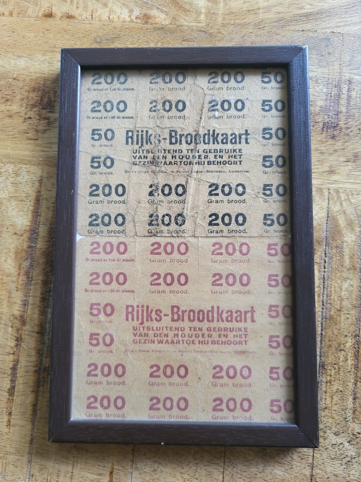 Rijks Broodkaart uit de Eerste Wereldoorlog, Ophalen of Verzenden, Gebruikt