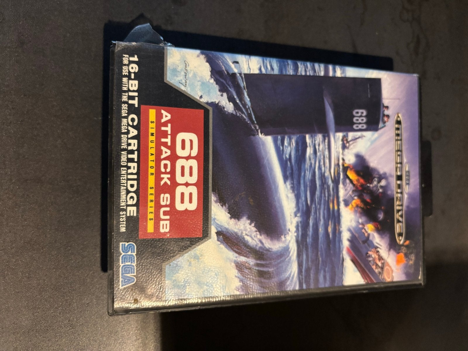 688 Attack Sub Simulator Sega Mega Drive, Spelcomputers en Games, Gebruikt, 1 speler, Ophalen of Verzenden, Mega Drive