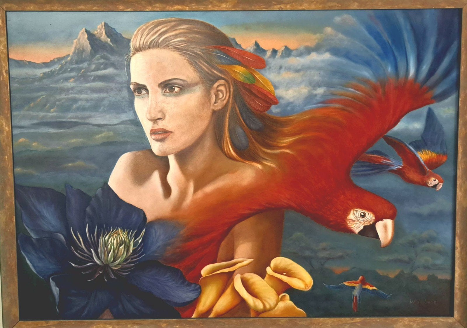 Forrest Girl, Antiek en Kunst, Kunst | Schilderijen | Klassiek, Ophalen
