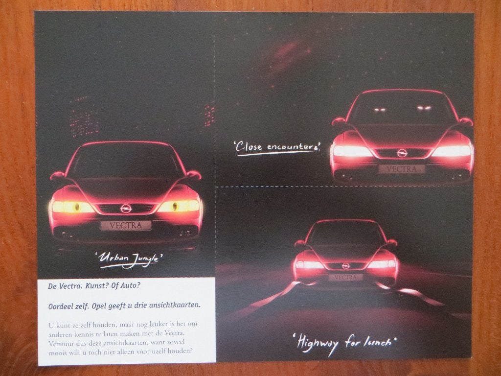 ansichtkaarten Opel Vectra (1996), Ophalen of Verzenden, Nieuw, Opel