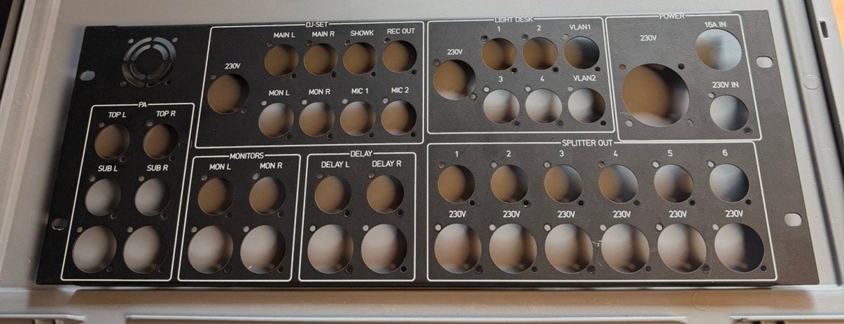 Custom rack plate 4HE, Muziek en Instrumenten, Ophalen of Verzenden, Gebruikt, Overige instrumenten