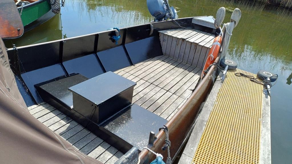 Prachtige zalmschouw 7,20/ 2,25, Ophalen of Verzenden, Gebruikt, Staal, Benzine