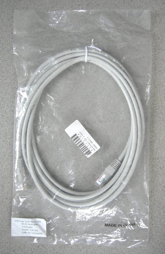 UTP kabel, Ethernetkabel met connectoren lengte 3 mtr. Nieuw, Ophalen of Verzenden, Nieuw
