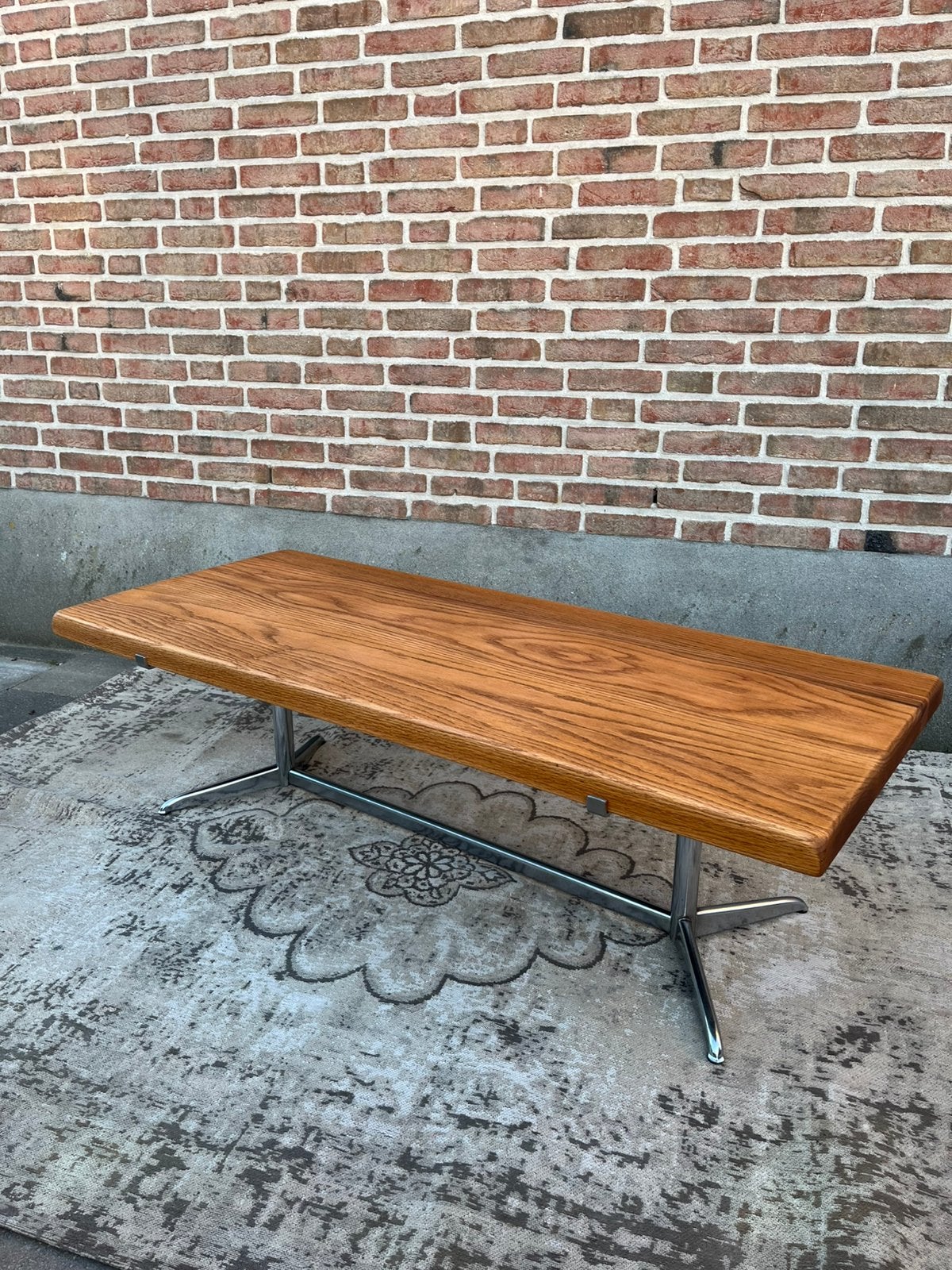 Vintage mid century eames style salontafel, Ophalen, Gebruikt, 100 tot 150 cm, Eames mid century jaren 60 retro vintage