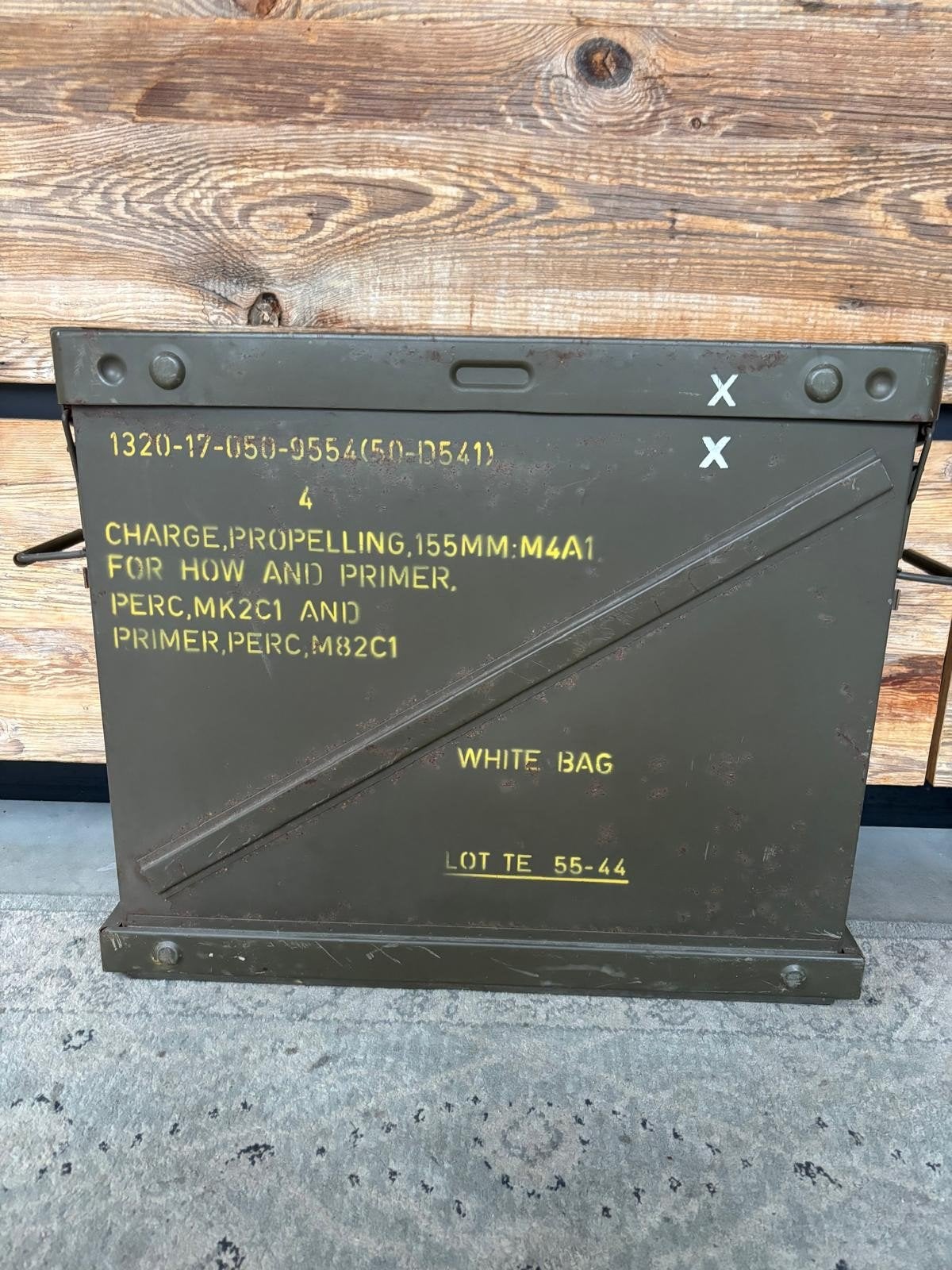 militaire munitie kist, Ophalen, Landmacht, Nederland, Kist of Geocache