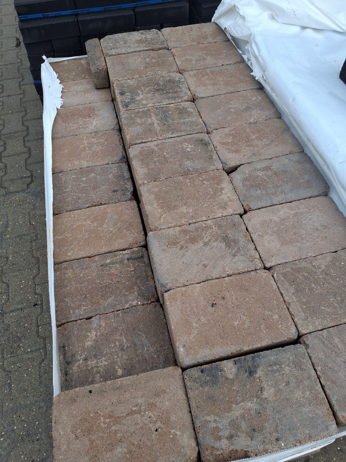 Mooie Partij Terrastegeltjes - 21x14x7cm - 19 m², Ophalen of Verzenden, Beton, Klinkers