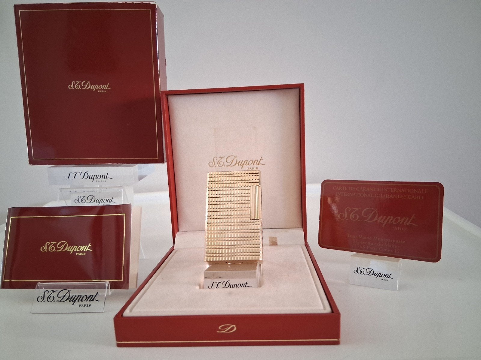 Dupont Aansteker L1 20U Verguld Goud Kleur Full Set (Nieuw)., Verzamelen, Ophalen of Verzenden, Nieuw, Aansteker