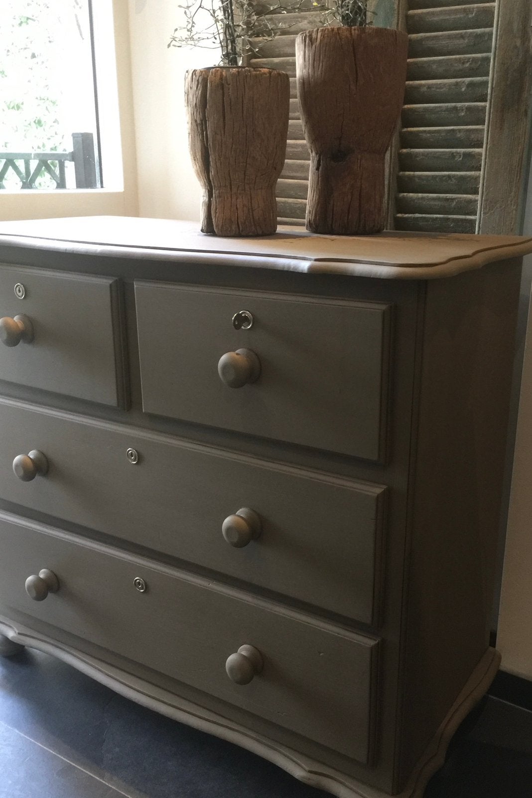 Brocante ladekast wandkast commode sober sleets landelijk, Ophalen