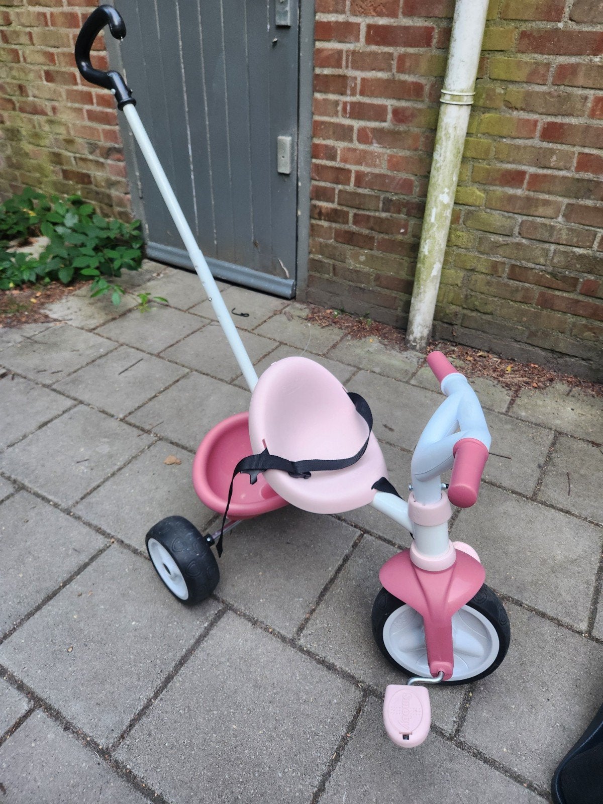Smoby driewieler met duwstang en verstelbare zitting, Fietsen en Brommers, Ophalen of Verzenden, Gebruikt, Smoby, Verstelbare zitting