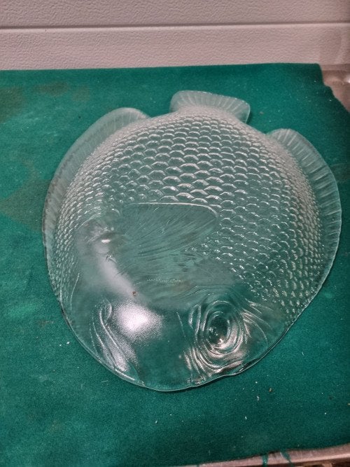 visschaal glas groot vijf stuks, Ophalen of Verzenden, 'T Olde Gre-j, Info@toldegrej.nl, Endepoelstraat 20f Didam