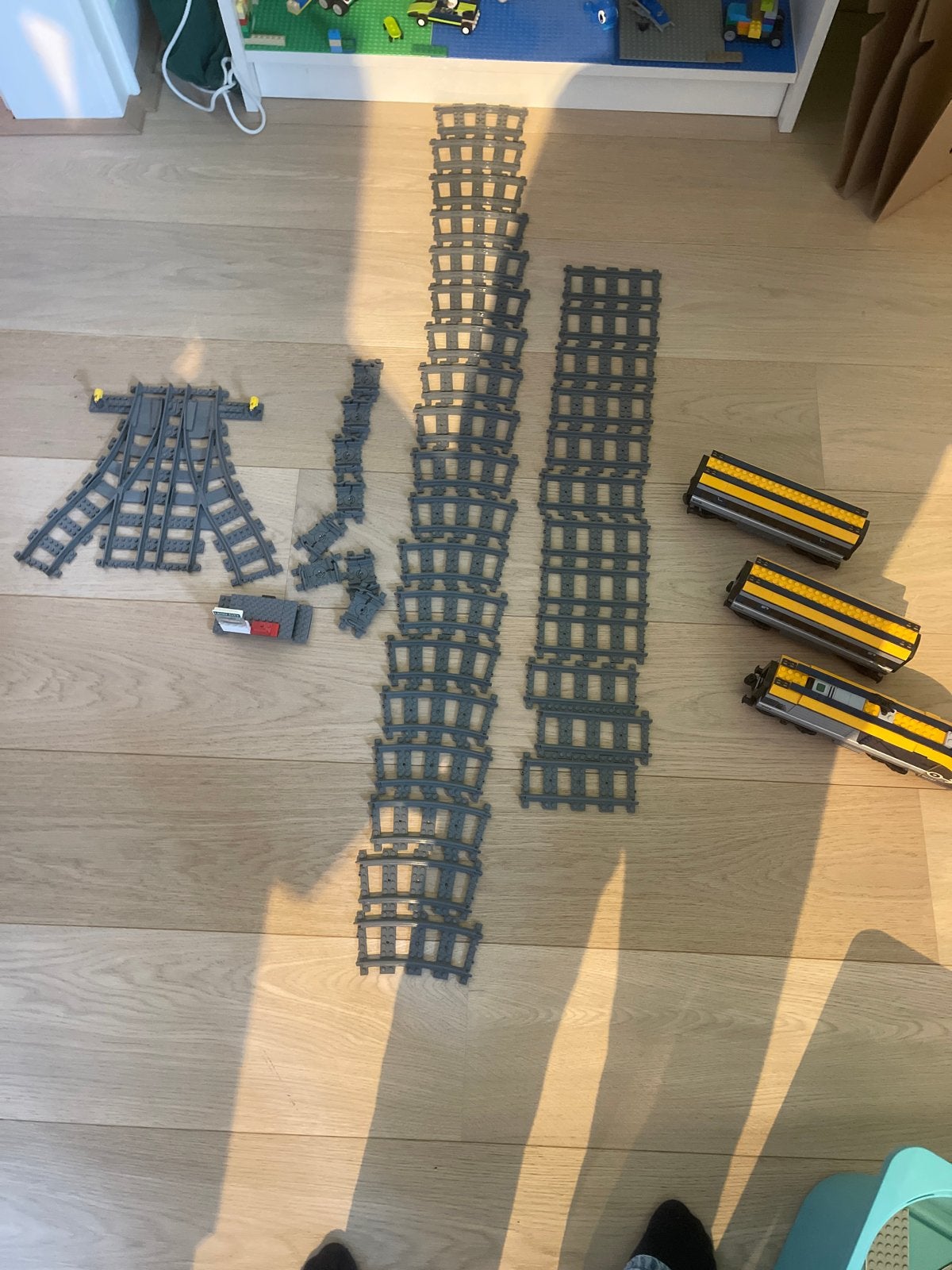 Lego City Trein 60197 met extra rails en wissels, City, Lego, Ophalen of Verzenden, Zo goed als nieuw