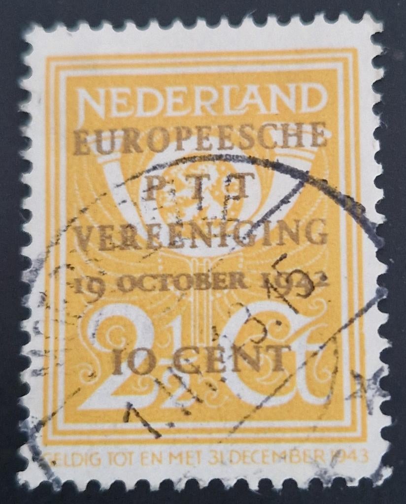 Nederland 1943 - nvph 404 - Europese P.T.T. Vereniging, Verzenden, Na 1940, Gestempeld