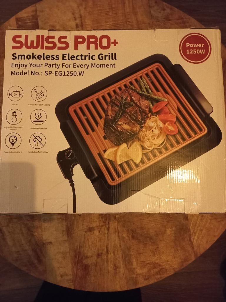 Grillplaat electrisch nieuw, Ophalen, Nieuw, Tafelgrill