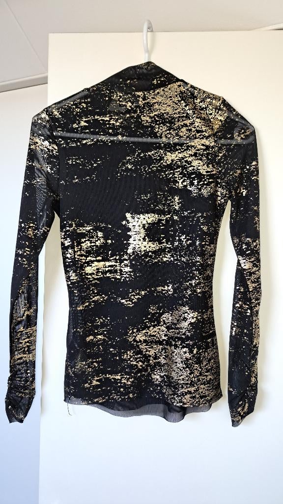 Zwart met goud shirt van Ted Baker maat 1, Kleding | Dames, Tops, Zwart, Nieuw, Ophalen of Verzenden, Lange mouw