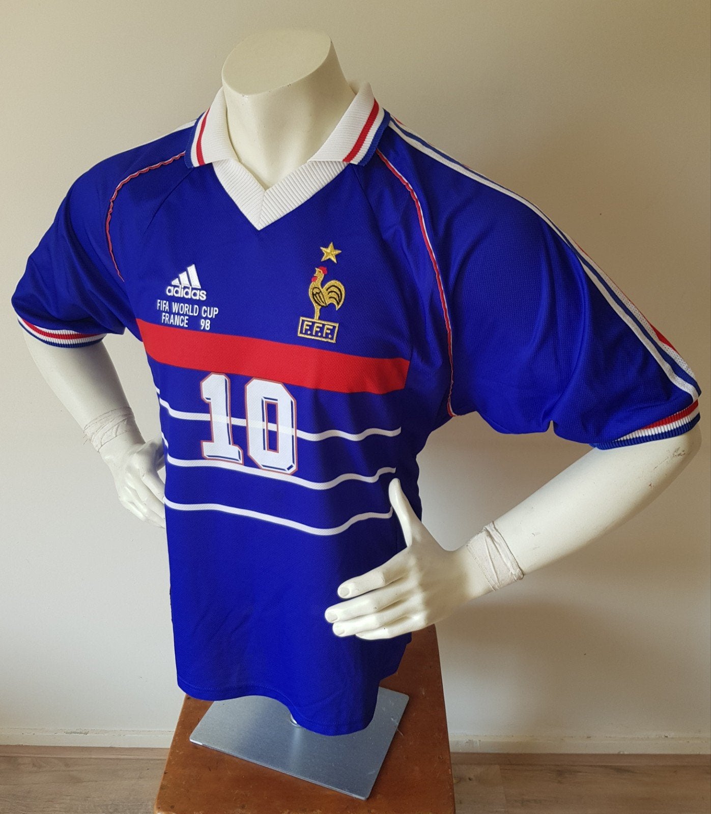 Prachtig! Origineel Frankrijk 1998 WK Zidane - shirt, Verzamelen, Sportartikelen en Voetbal, Zo goed als nieuw, Shirt, Buitenlandse clubs