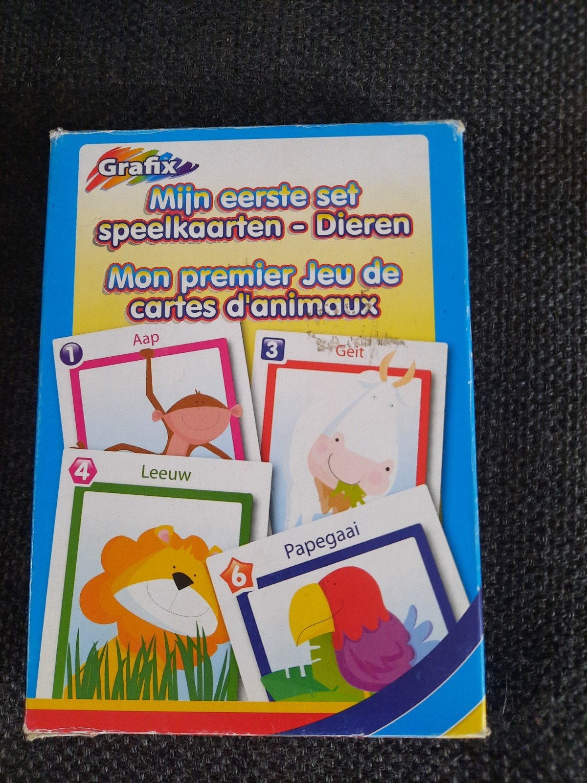 Grafix Mijn Eerste Set Speelkaarten - Dieren, Een of twee spelers, Ophalen, Zo goed als nieuw, Grafix