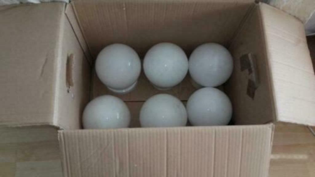 10 x glazen keuken licht bolletjes, Ophalen of Verzenden, Zo goed als nieuw, Glas