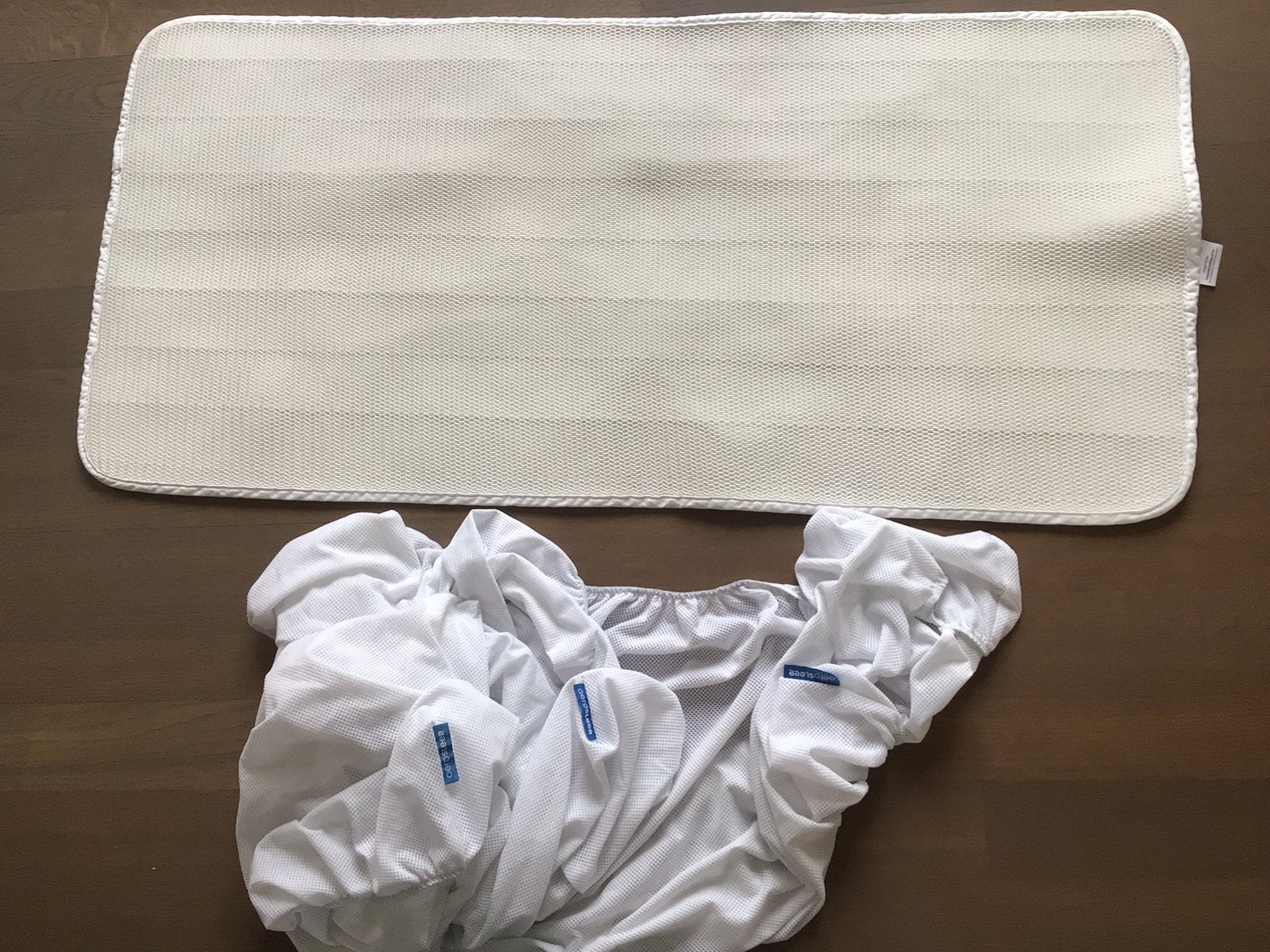 Aerosleep matras topper en 3 aerosleep hoeslakens, Ophalen, Jongetje of Meisje, Wit, Overige typen