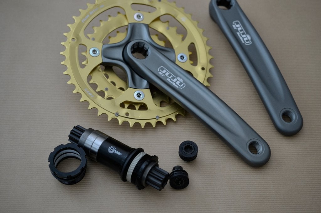 SunRace JuJu MZ MTB Crankset + Isis drive BB, Zo goed als nieuw, Mountainbike, SunRace, Ophalen