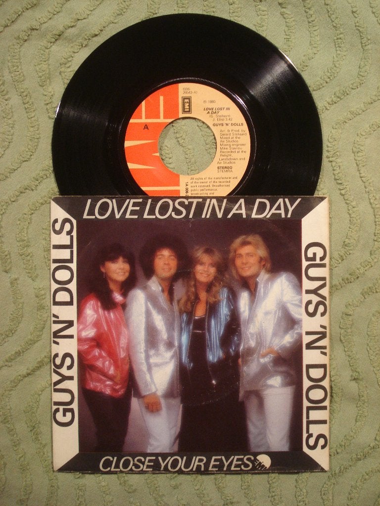 Guys ‘n’ Dolls 7" Vinyl Single: ‘Love lost in a day’ (NL), 7 inch, Single, Ophalen of Verzenden, Zo goed als nieuw