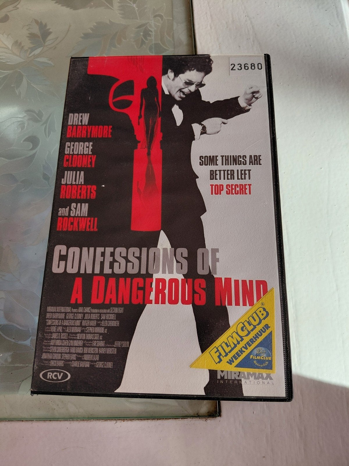 Confessions of a Dangerous mind Ex-Rental VHS FilmClub, Gebruikt, Ex-rental, Ophalen of Verzenden, VHS