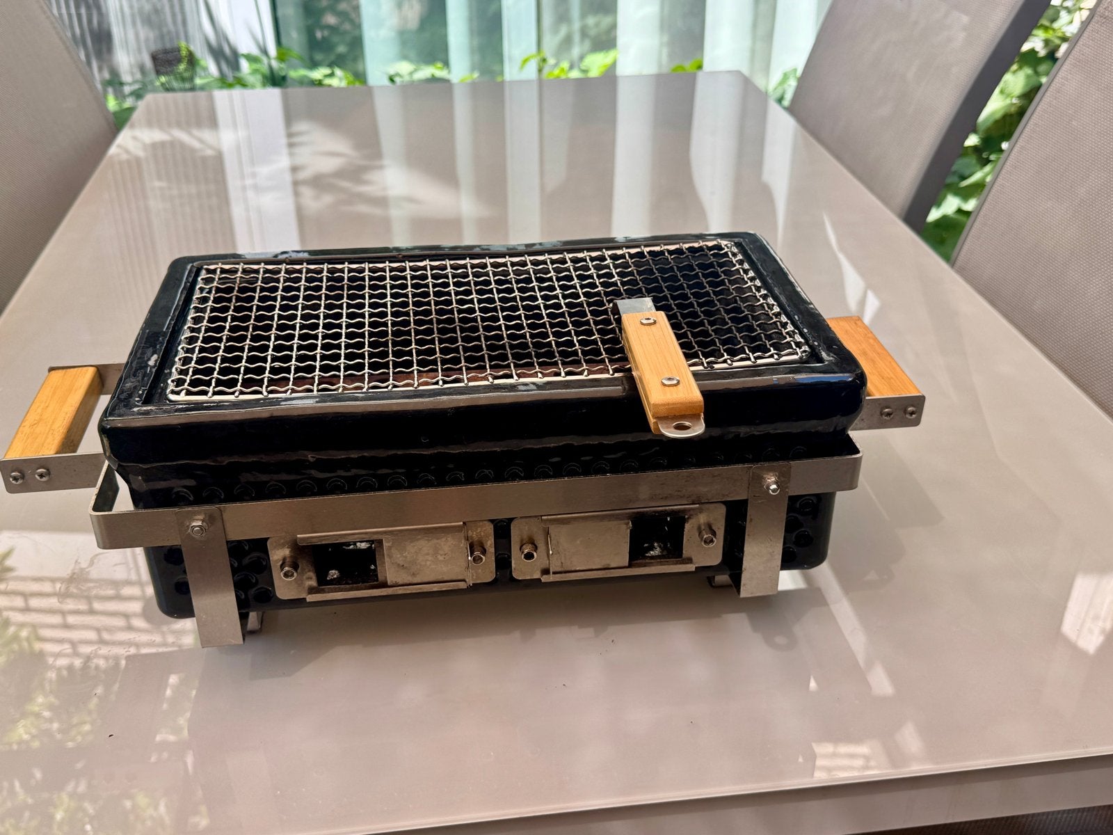 Shichirin keramische barbecue Kitchenbrothers, Ophalen, Zo goed als nieuw