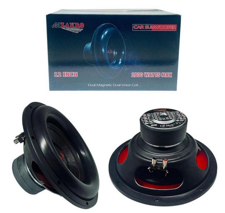 Lakro 1800watt SPL woofer 2x2ohm LAKRO-ETERNAL-12 Subwoofer, Niet ingevuld, Niet ingevuld, Nieuw, Ophalen of Verzenden