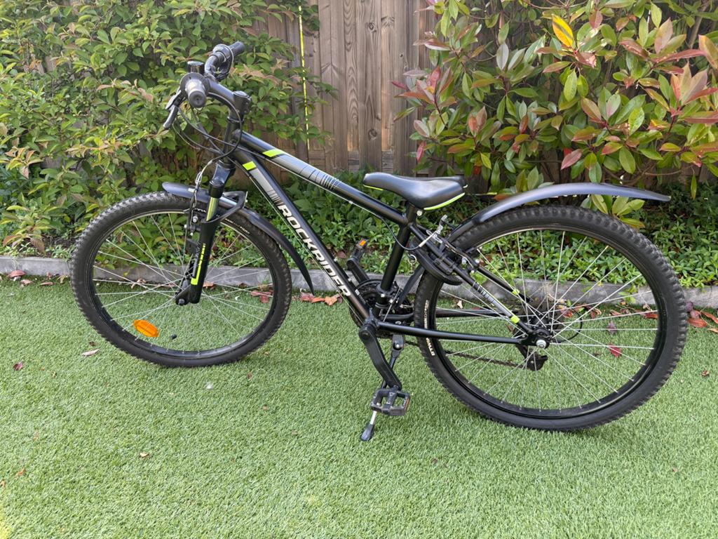 B Twin Rockrider 24 inch met verende voorvork, Fietsen en Brommers, Fietsen | Crossfietsen en BMX, Ophalen, 24 inch of meer, Staal