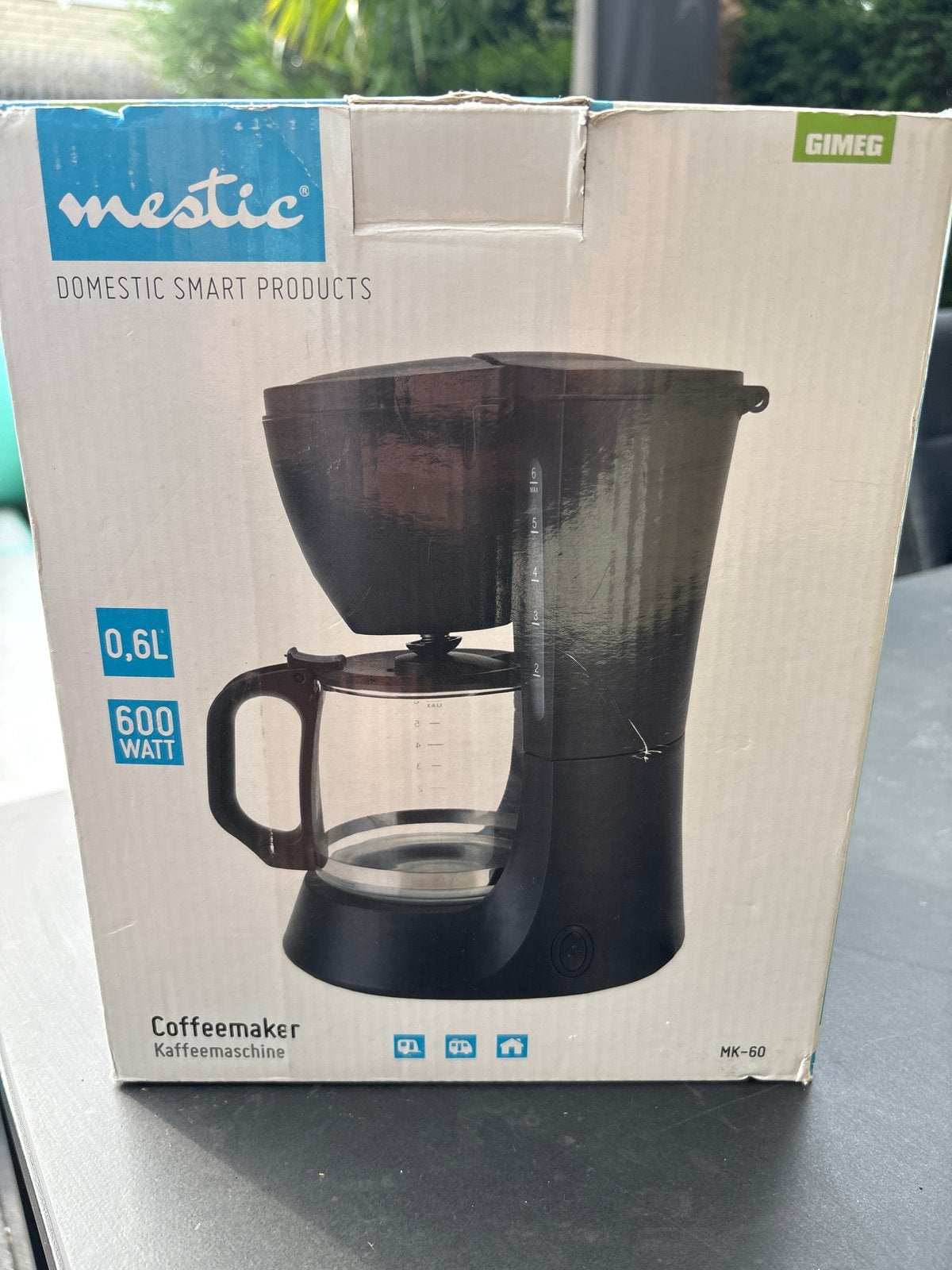 Camping Koffiezetapparaat mestic Compact, Gemalen koffie, Ophalen of Verzenden, 4 tot 10 kopjes, Koffiemachine