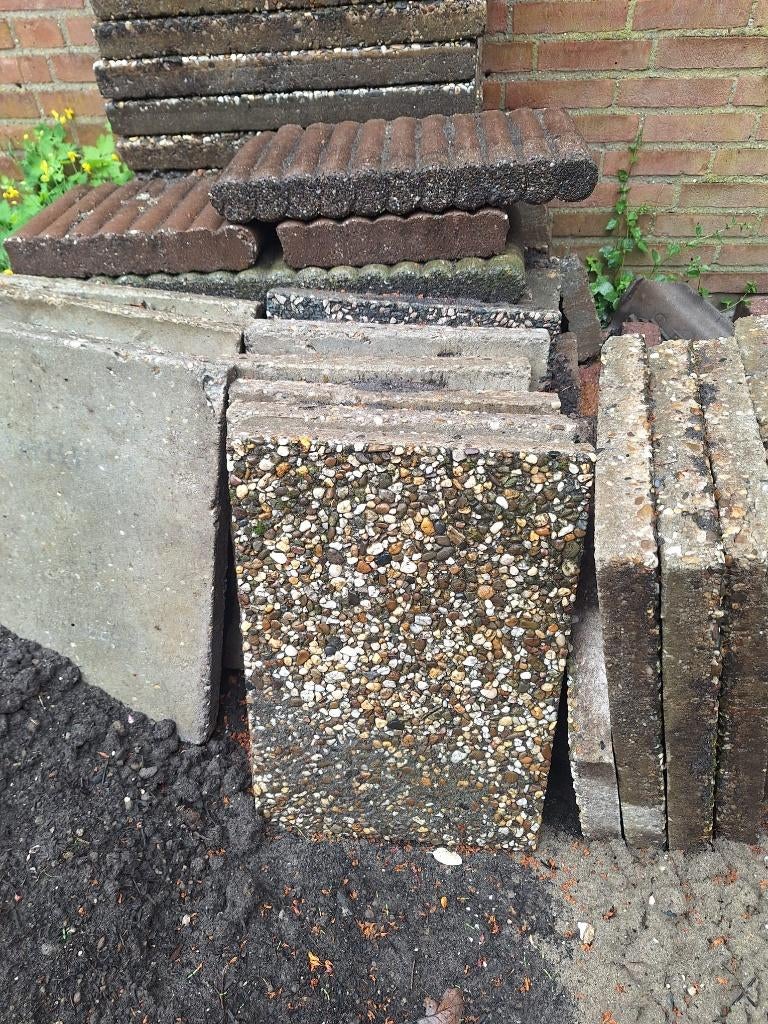 Terrastegels 40x60, Tuin en Terras, Ophalen, Gebruikt, 10 m² of meer, Beton