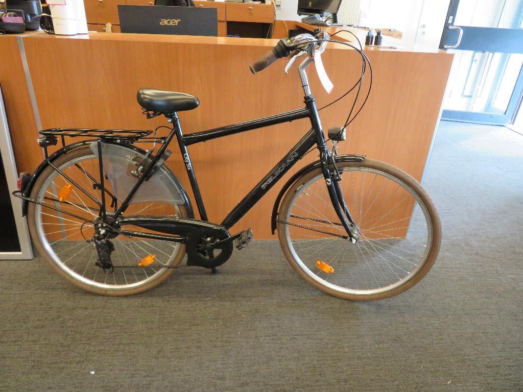 Pelikaan City Six Herenfiets | Pawn Eindhoven, Gebruikt, Velgrem, Versnellingen, 53 tot 57 cm