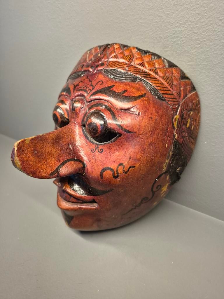 Oud Topeng Masker uit Java, Antiek en Kunst, Kunst | Niet-Westerse kunst, Ophalen of Verzenden