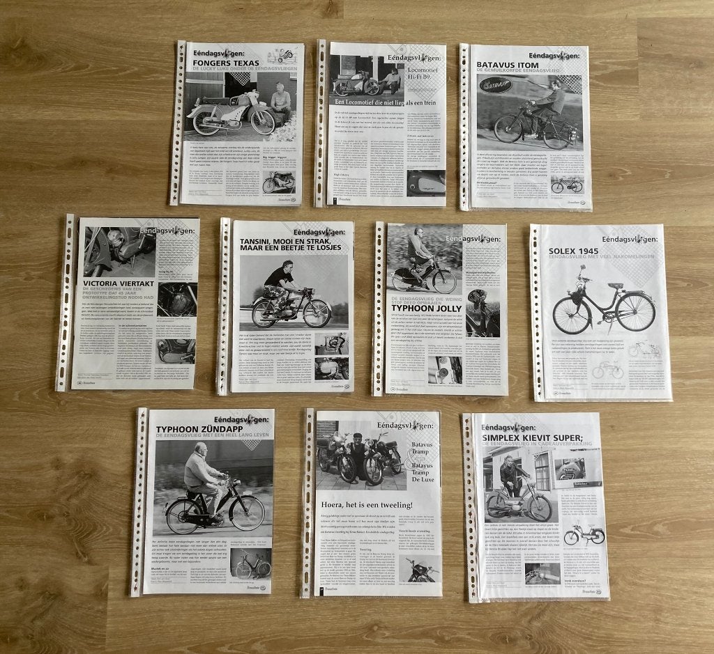 Documentatie map Eendagsvliegen bij brommers / Bromfietsen, Verzenden, Zo goed als nieuw