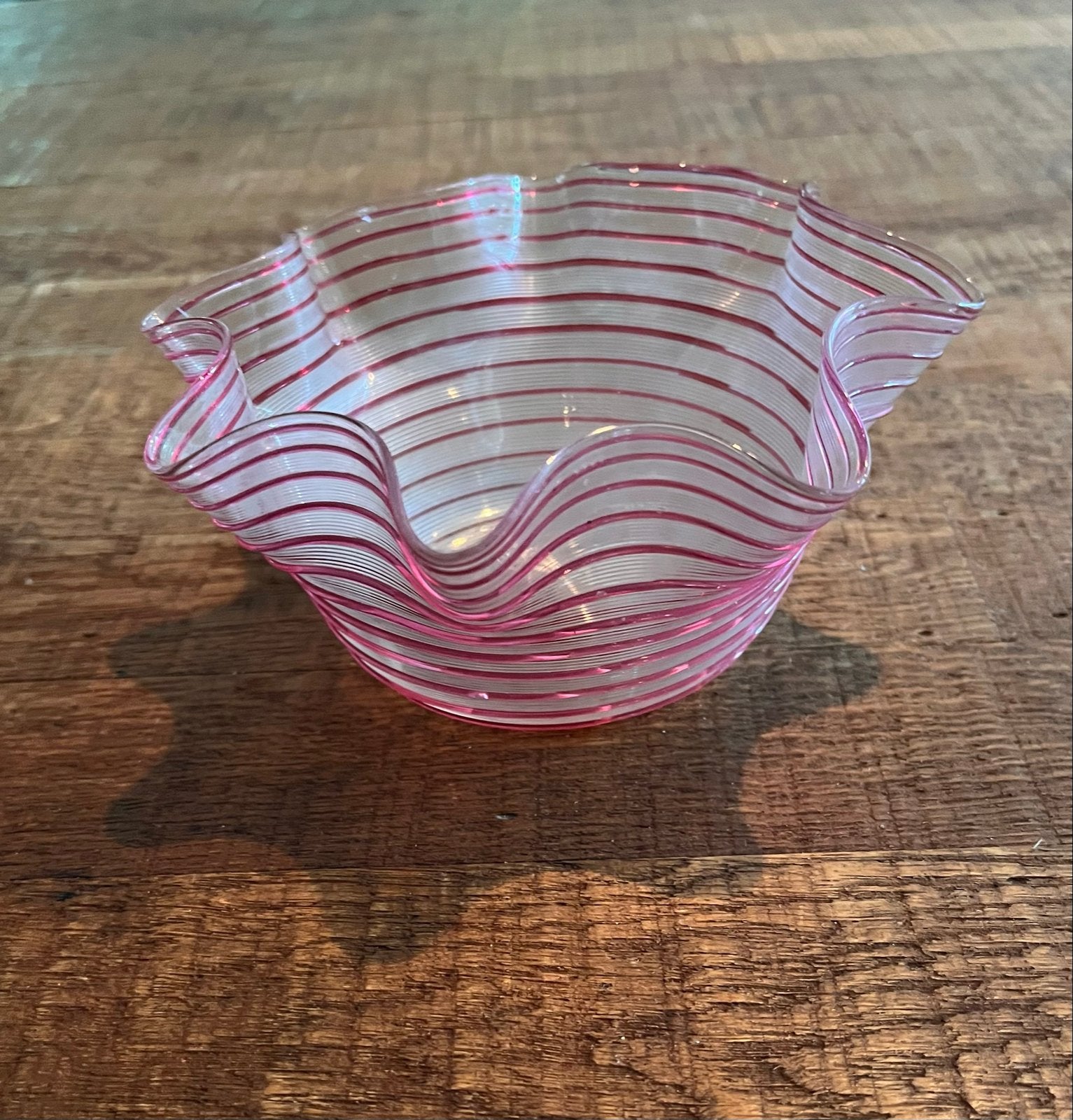 Antiek draadglas schaaltje, Ophalen of Verzenden