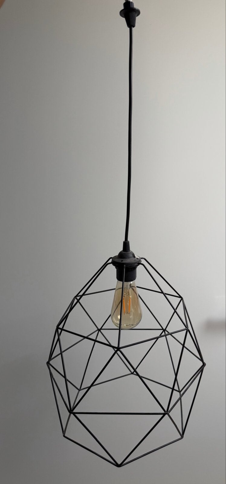 IKEA BRUNSTA Hanglamp met LED-lamp, Ophalen of Verzenden, Zo goed als nieuw, Metaal, E27 (groot)