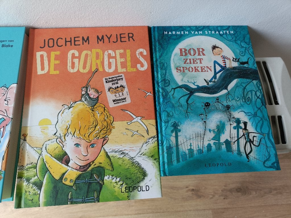 Set van 4 Kinderboeken, Fictie algemeen, Roald Dahl, Jochem Myjer, Harmen van Straaten, Janneke Schotveld, Ophalen, Gelezen