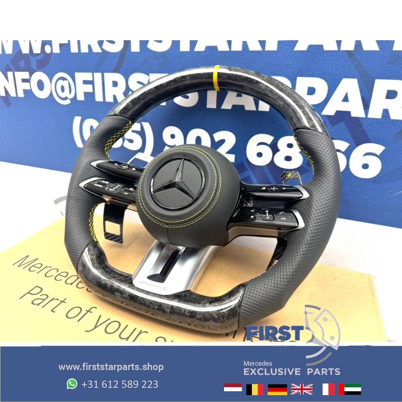 2026 CARBON AMG STUUR W177 W118 W206 W214 W254 W223 W463 W25, Auto-onderdelen, Besturing, Gebruikt, -, Ophalen of Verzenden, -