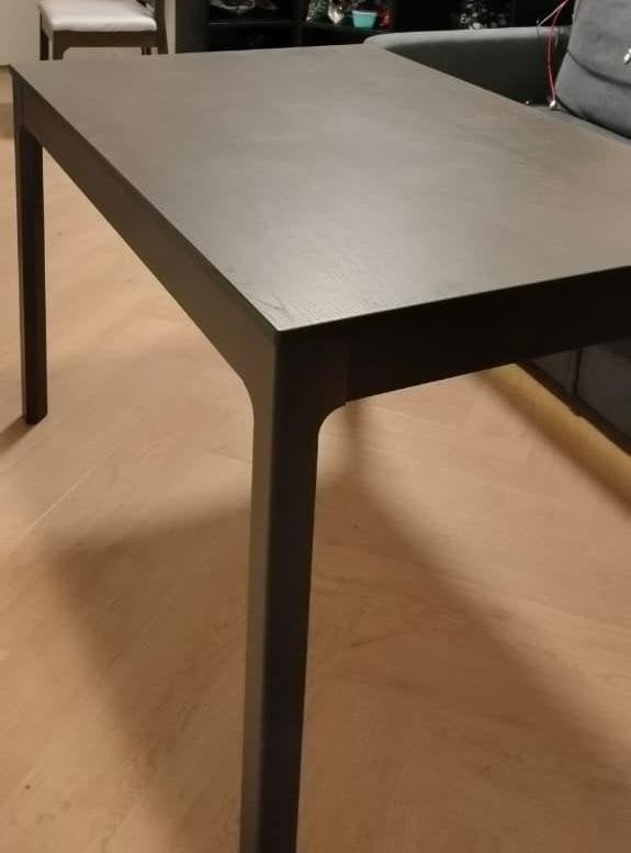 Extendable table and 2 chairs from Ikea, Zo goed als nieuw, Vijf personen of meer, 150 tot 200 cm, Rechthoekig