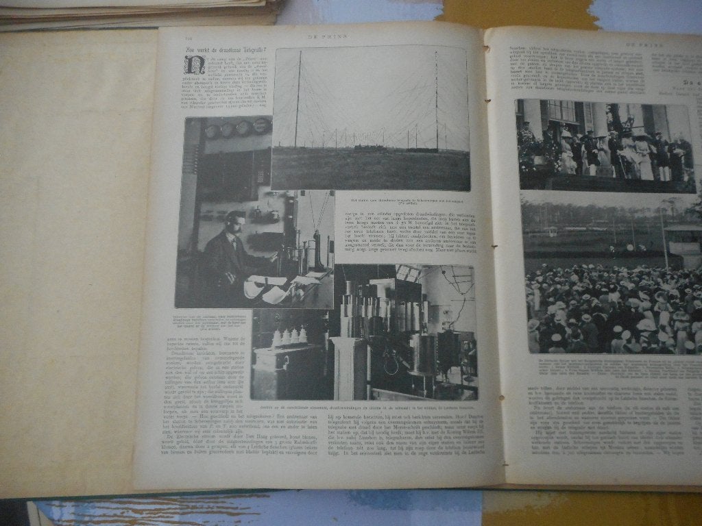 Hoe werkt draadloze telegrafie. 1912., Ophalen of Verzenden, Voor 1920, Knipsel(s)