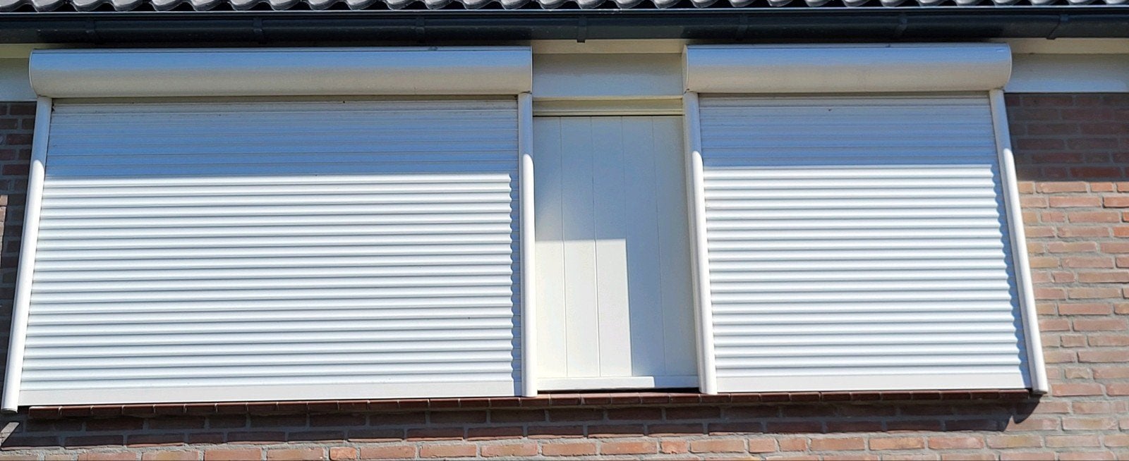 Rolluiken handbediend, Doe-het-zelf en Verbouw, Rolluiken, Ophalen, Gebruikt, Wit, Minder dan 100 cm