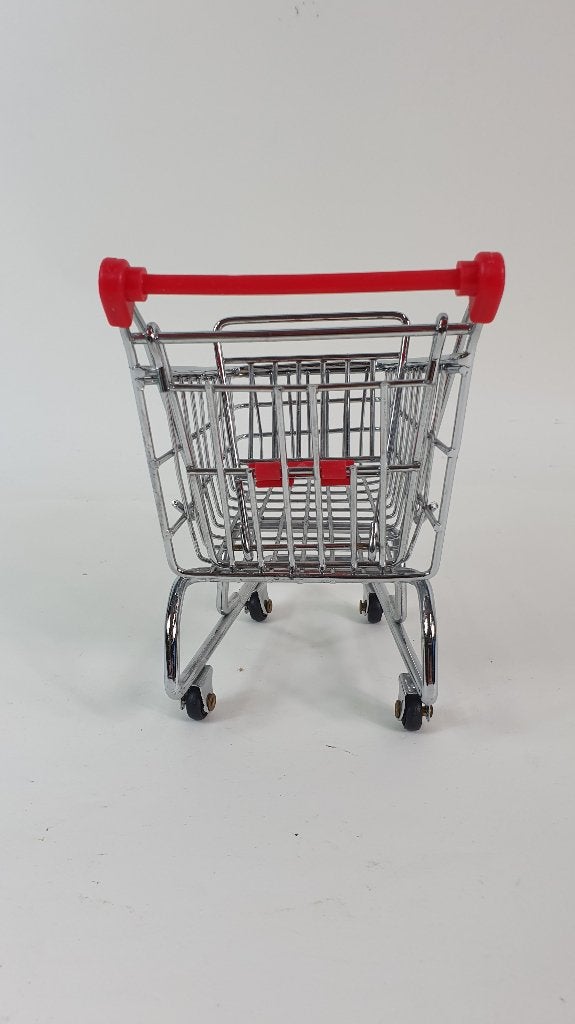 Miniatuur winkelkarretje, decoratie of voor pop. 4C9, Tweedehands verkoop, Tweedehands verkoop, Gebruikt, Ophalen of Verzenden