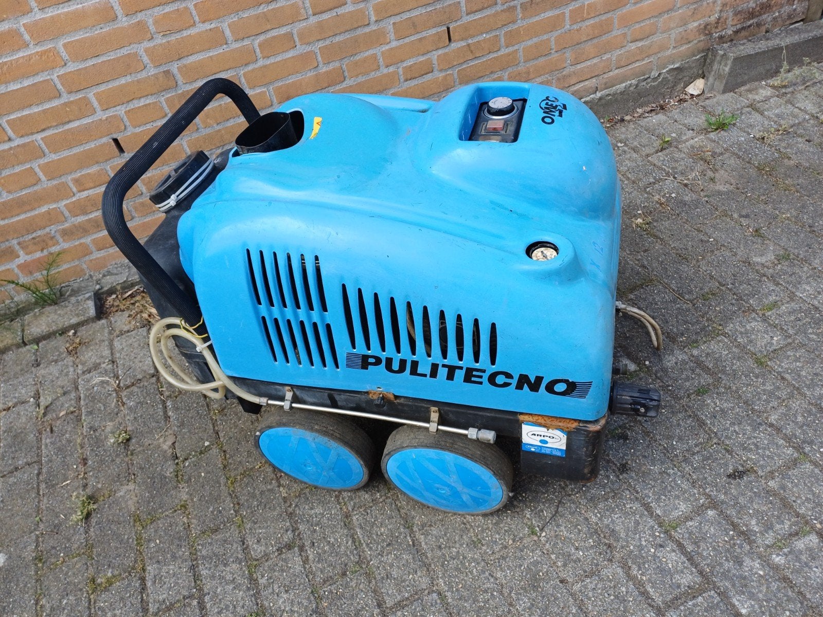 Hogedrukreiniger Pulitecno 230v warmwater Anovi Raverbari, Ophalen, Gebruikt, Elektrisch