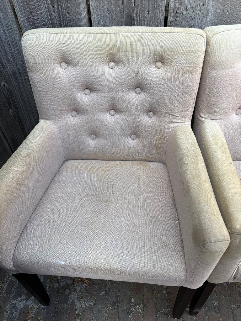 Gebruikte eetkamerstoelen - Set van 2, Ophalen, Gebruikt, Overige kleuren, Stof