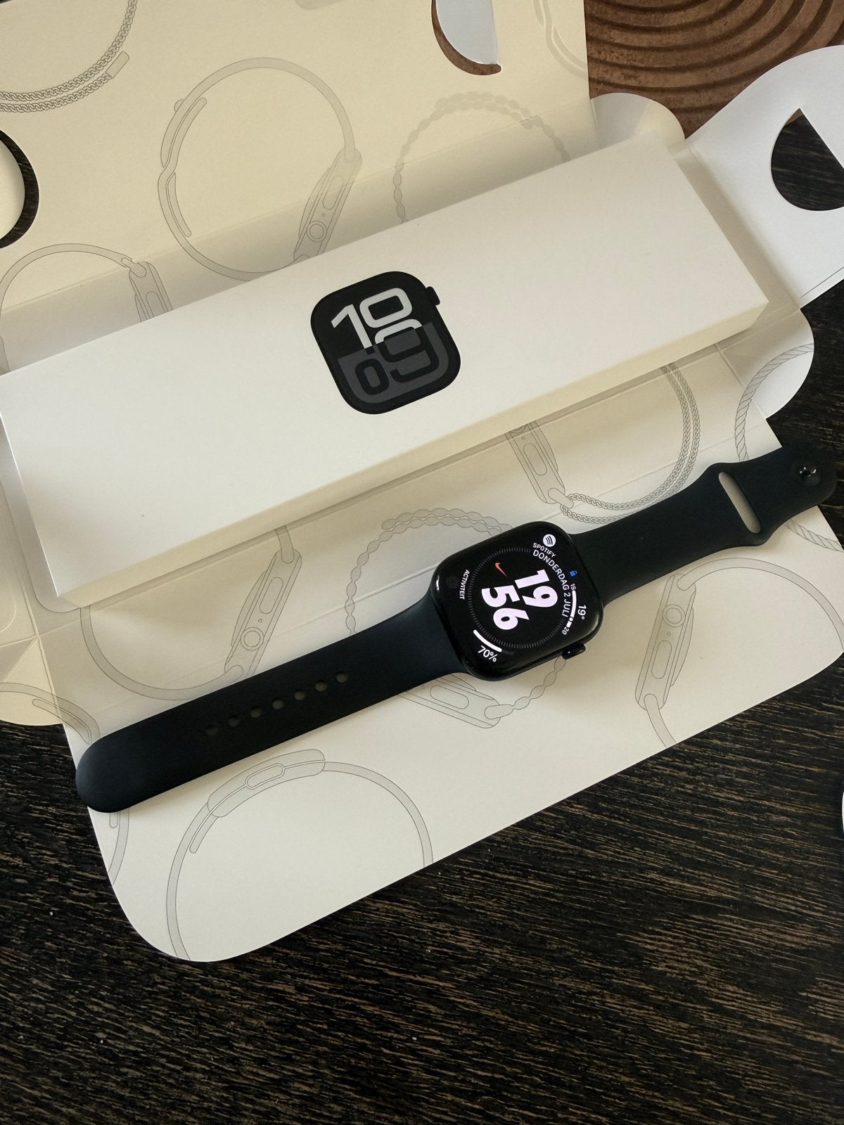 Apple Watch Series 10, Afstand, Zwart, IOS, Ophalen of Verzenden