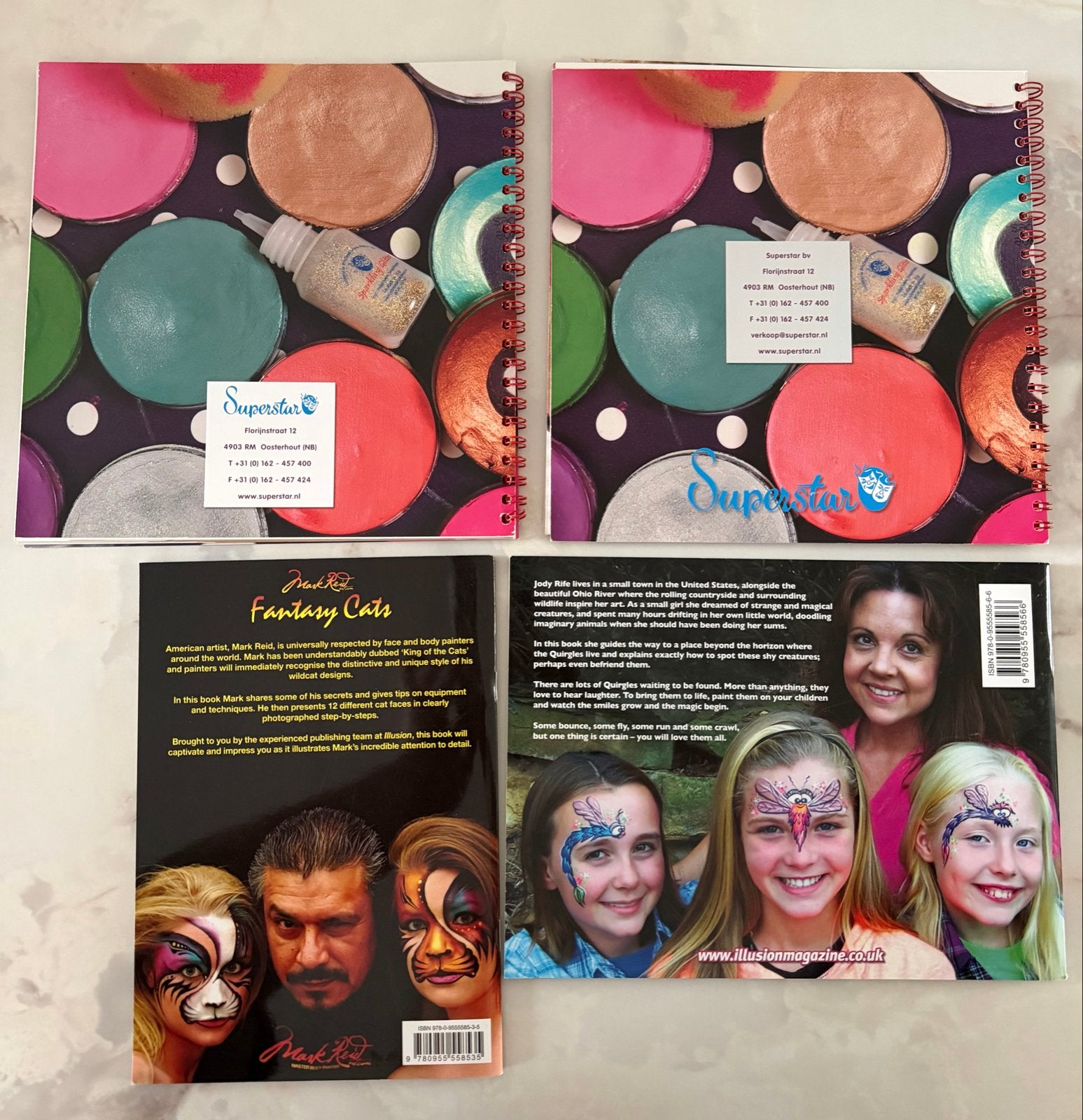 Schminkboeken: Basis, Eindeloos, Fantasy Cats, Quirgles, Ophalen of Verzenden, Zo goed als nieuw, Overige onderwerpen, Geschikt voor kinderen
